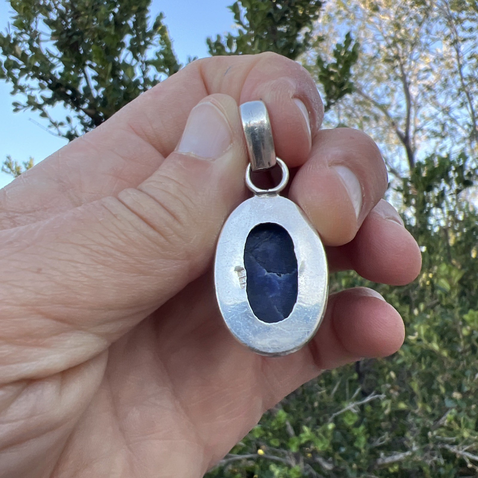 Oak 7 Sterling Silver Sodalite Pendant