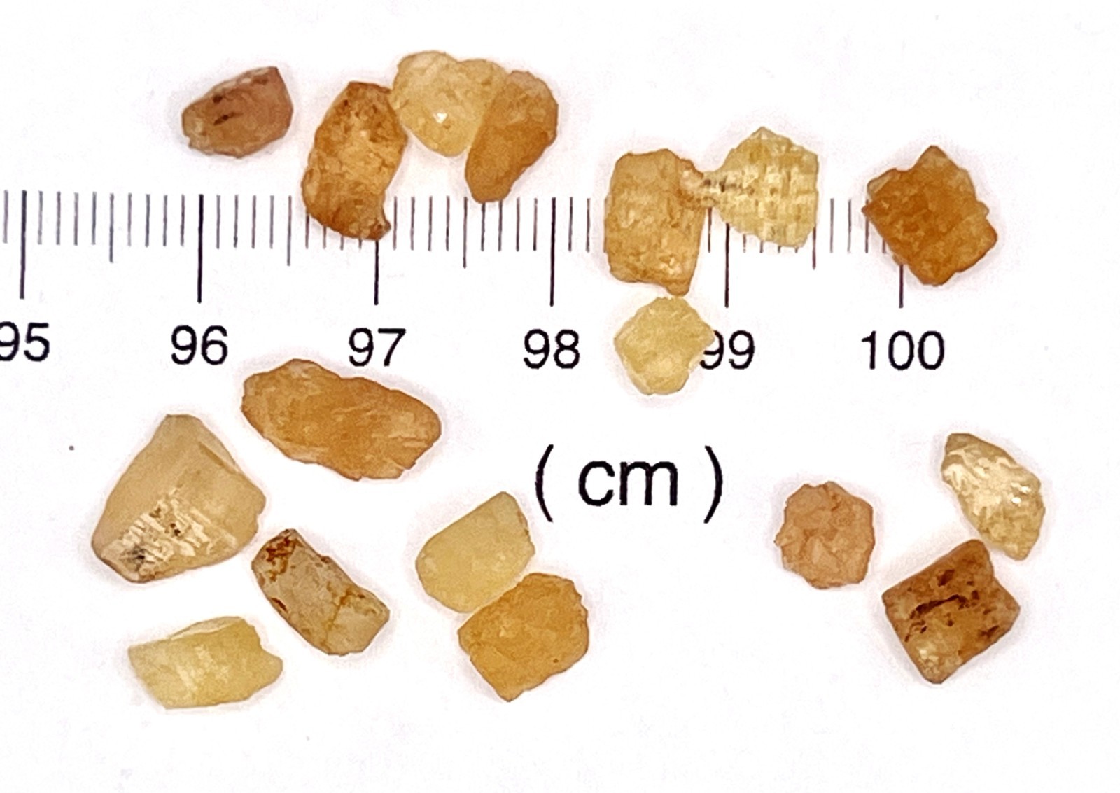 Raw Imperial Topaz Lot 21 Stones Natural Untreated –Total 5g – Brazil – IR09
