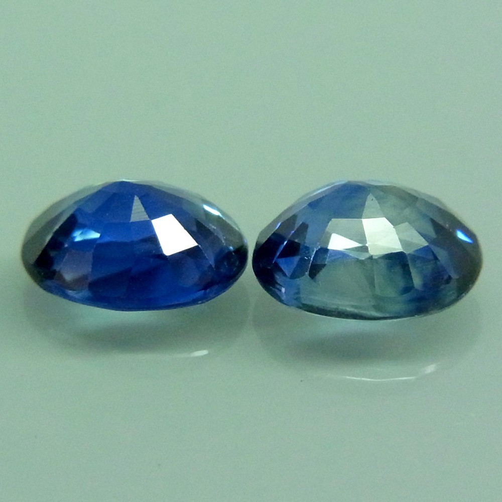 1.85CT.TWINKLINK PAIR! 100%NATURAL RICH CORNFLOWER BLUE SAPPHIRE CEYLON CS/6X5MM