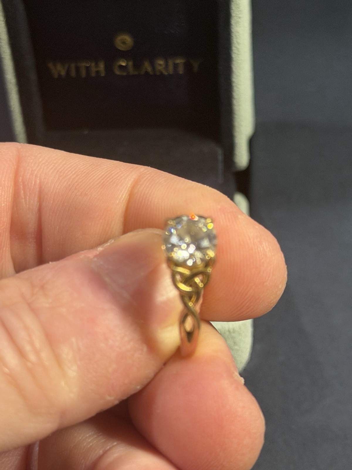 1.5 ct lab grown diamond ring Flawless Colorless Ideal Cut