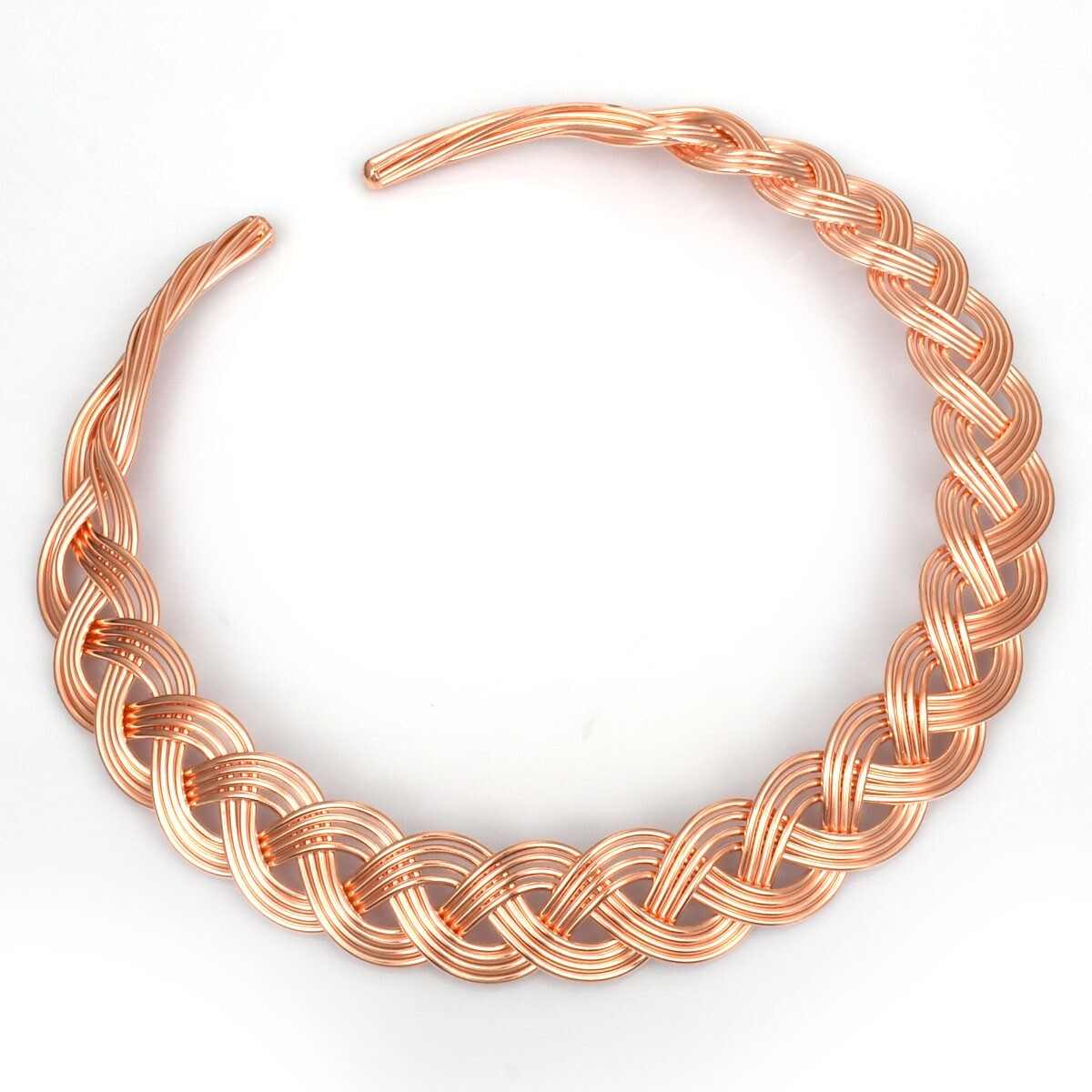 Pure Copper Vintage Handmade Copper Wire Unique Design Necklace Jewelry IN-004