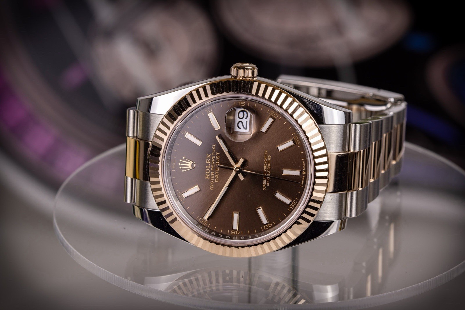 Rolex Datejust 41mm 126331 2025 Complete Set Chocolate Brown Dial Oyster.