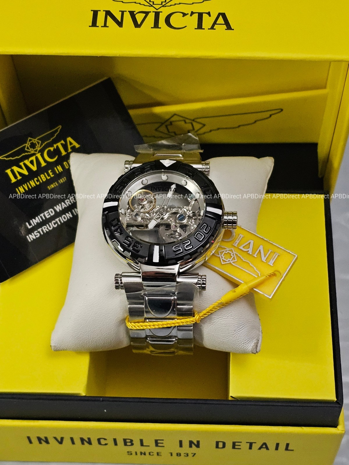 Invicta Subaqua Noma I – Automatic BRIDGE Mvmnt Skeleton – Blue LUME mens watch