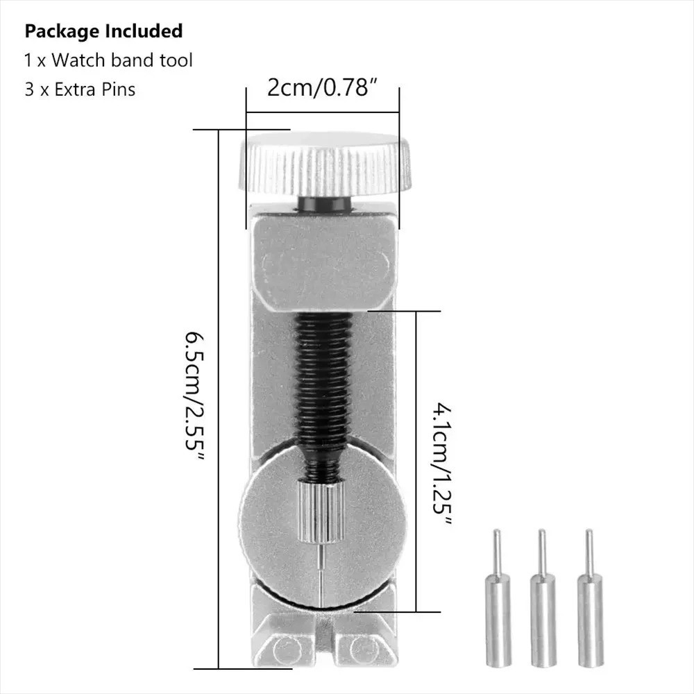 Metal Adjustable Watch Band Strap Bracelet Link Pin Remover Repair Tool Kit US