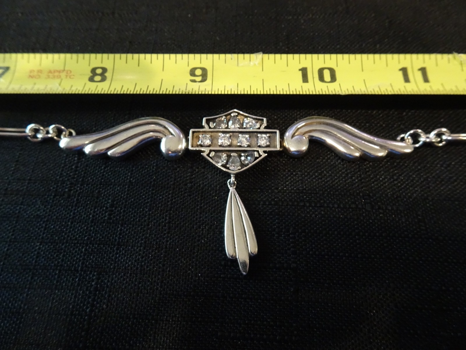 # 785-STERLING SILVER ANGEL WING PENDANT ON STERLING NECKLACE-925–18 INCH-