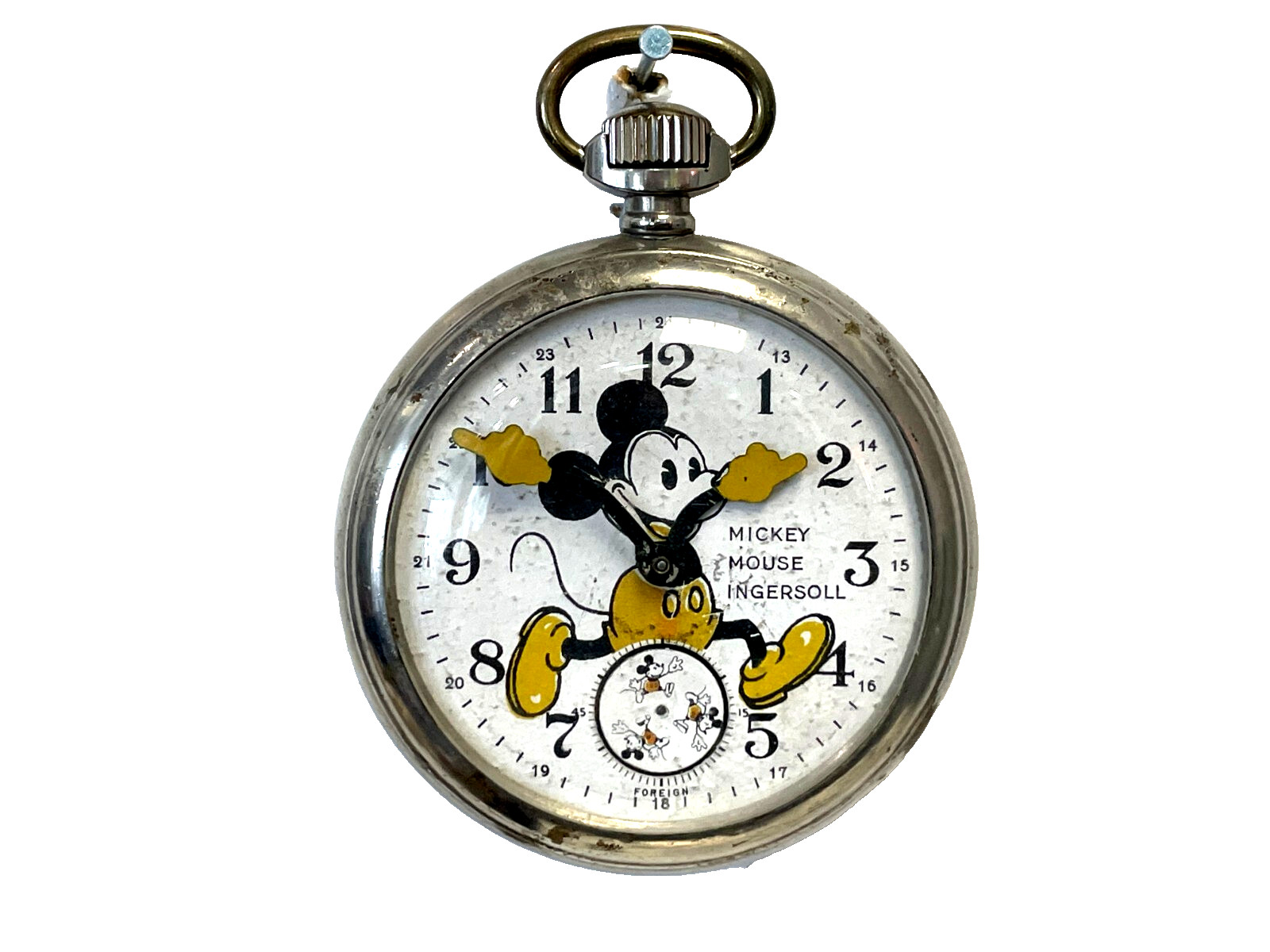Vintage 1930s Mickey Mouse Ingersoll English Foreign 2nd Version