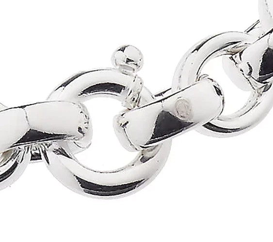 Arte d’Argento Sterling 7-1/4″ Bold Rolo Link Bracelet, 34g