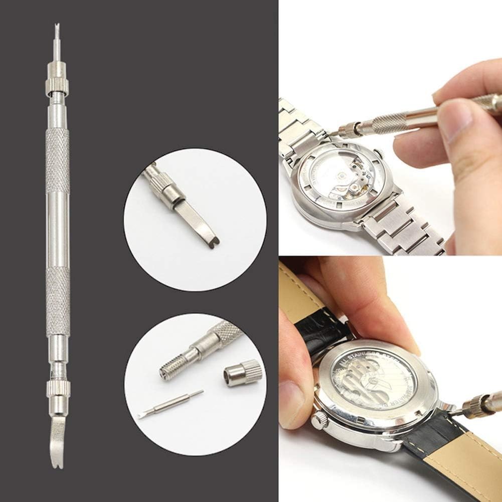 5-Piece Spring Bar Tool Set for Effortless Watch Band Replacement in Silver