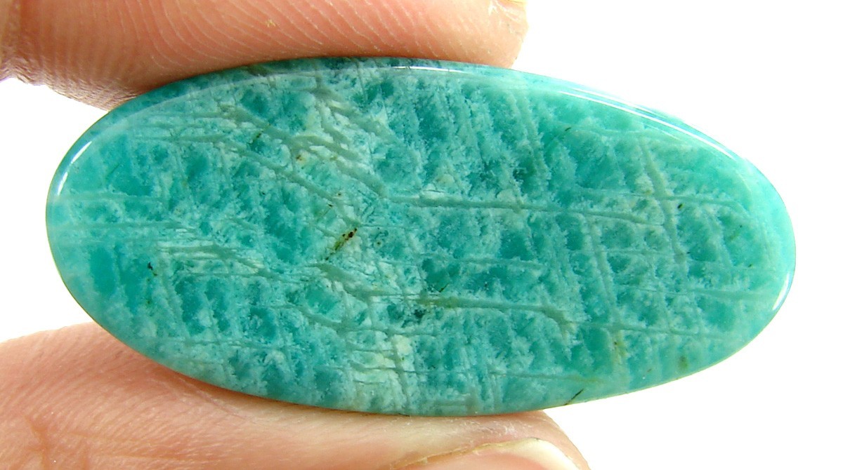 27.25 Ct Natural African Amazonite Loose Gemstone Cabochon Wire Wrap Stone-2458