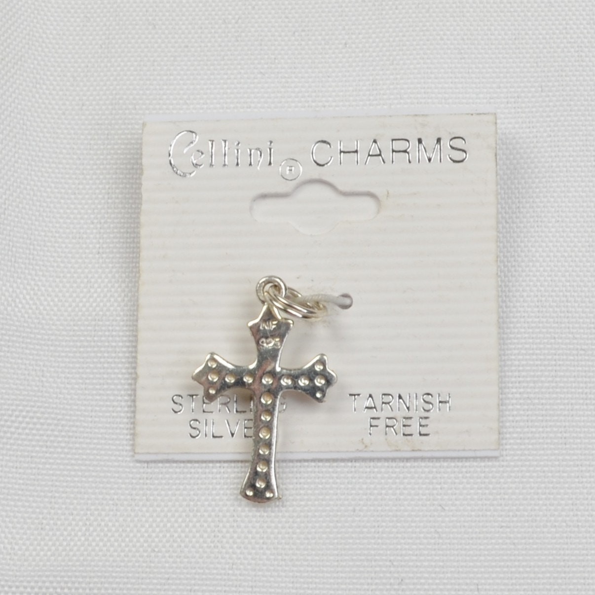 925 Sterling Silver Small Crucifix Cross Pendant Bracelet Charm 1″ Tarnish Free