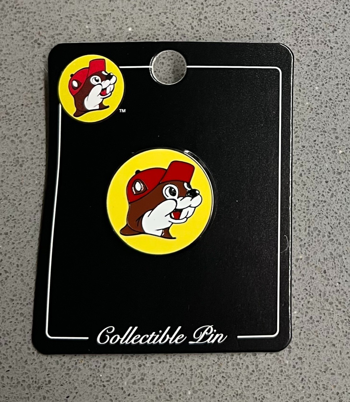 NEW on card – BUC-EE’S collectible PIN! as pictured!