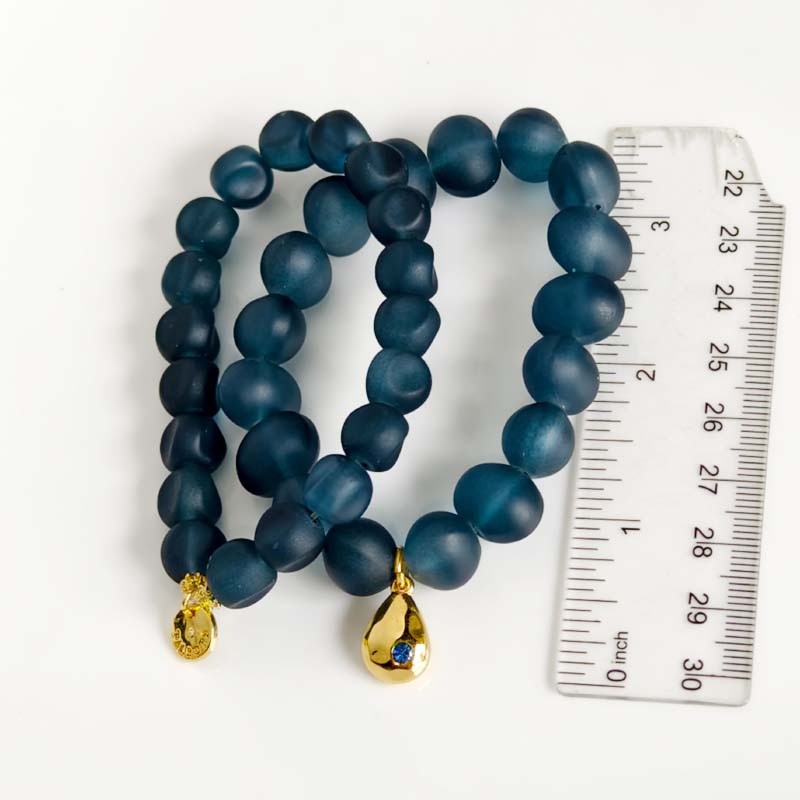 New 2pcs Talbots Bead Stretch Bracelet Gift Chic Women Party Vacation Jewelry
