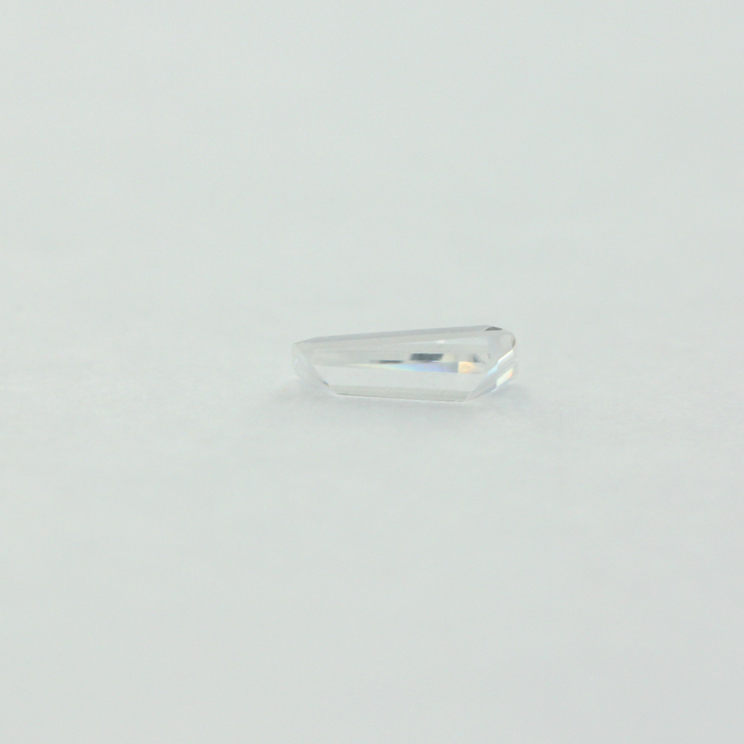 Loose Tapered Baguette Clear CZ Stone Single Cubic Zirconia Cut April Birthstone