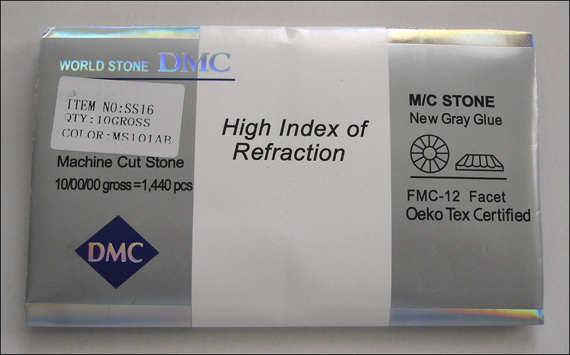 3x 1440 Pcs (30 gross) DMC Iron On Hotfix Rhinestones Clear AB SS16, SS16ABa