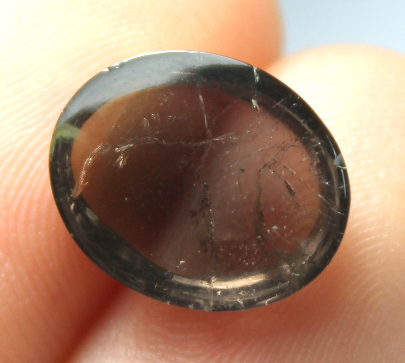39 Carat Certification Natural Loose Gemstone Beautiful Black Tourmaline Stone.