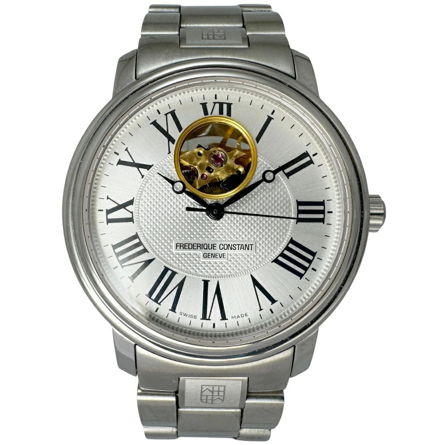 Frederique Constant Classic Heartbeat Men’s Watch Auto Silver Dial Used