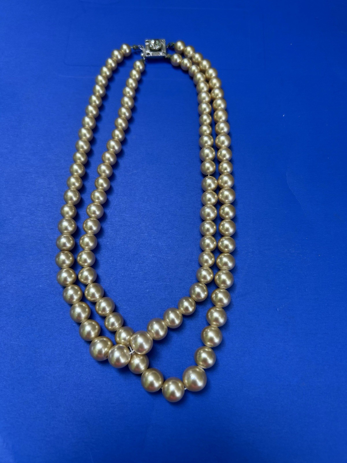 Vintage Strand of Faux Champagne Pearls