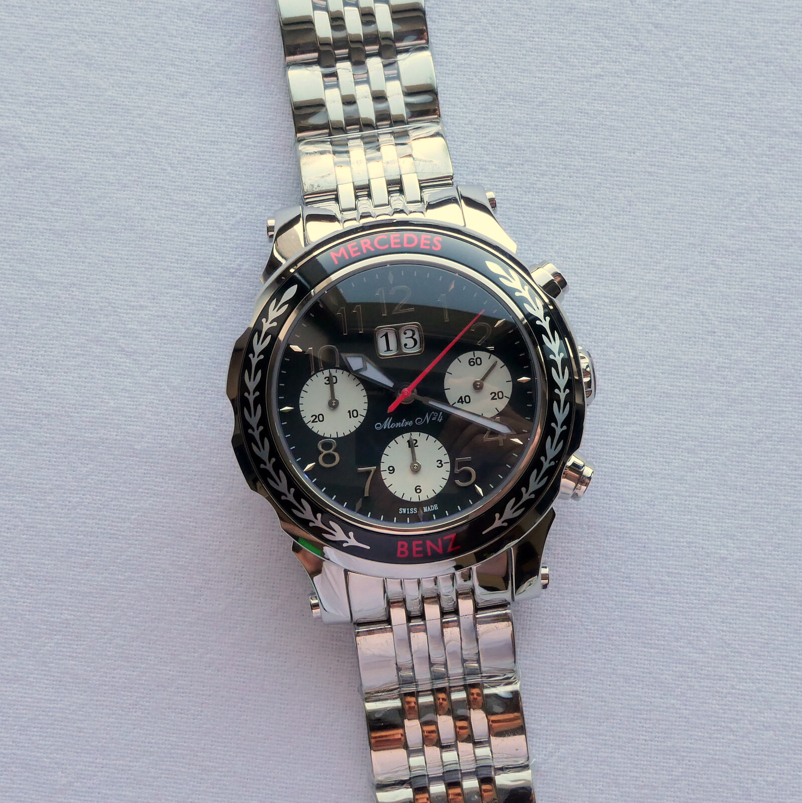 Mercedes Benz Classic Car Accessory Grand Data Swiss Automatic Chronograph Watch