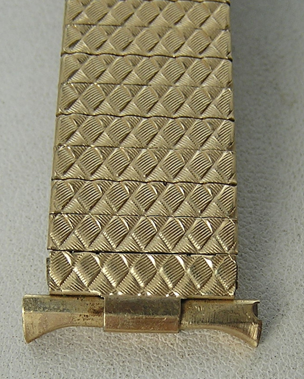 Vintage Baldwin 10K Gold Filled Watch Bracelet Band fold Over Clasp 16-20mm #21