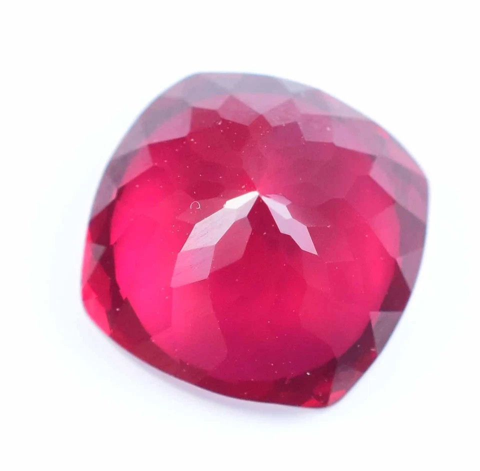 Natural Myanmar Red Spinel 10.00Ct Certified Cushion Cut Flawless Loose Gemstone