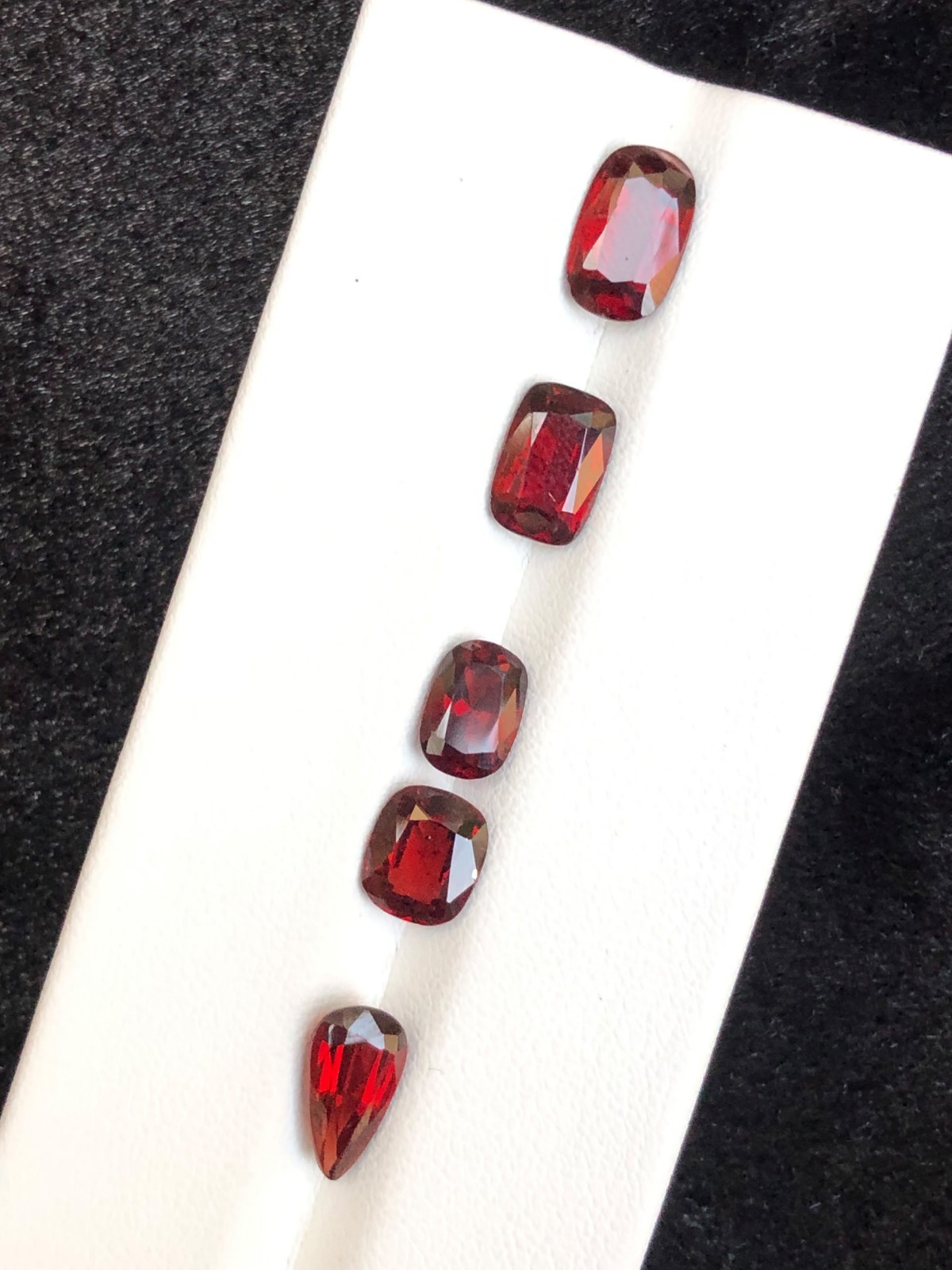 Natural Red Garnet Lot 7.70 Ct Faceted Loose Gemstones Mixed Cut Jewelry Stones