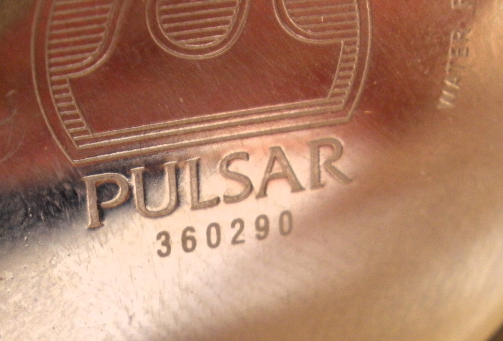 Pulsar VD53-X074 Chronograph 100m Watch Black Dial 44mm inc oem Leather Strap