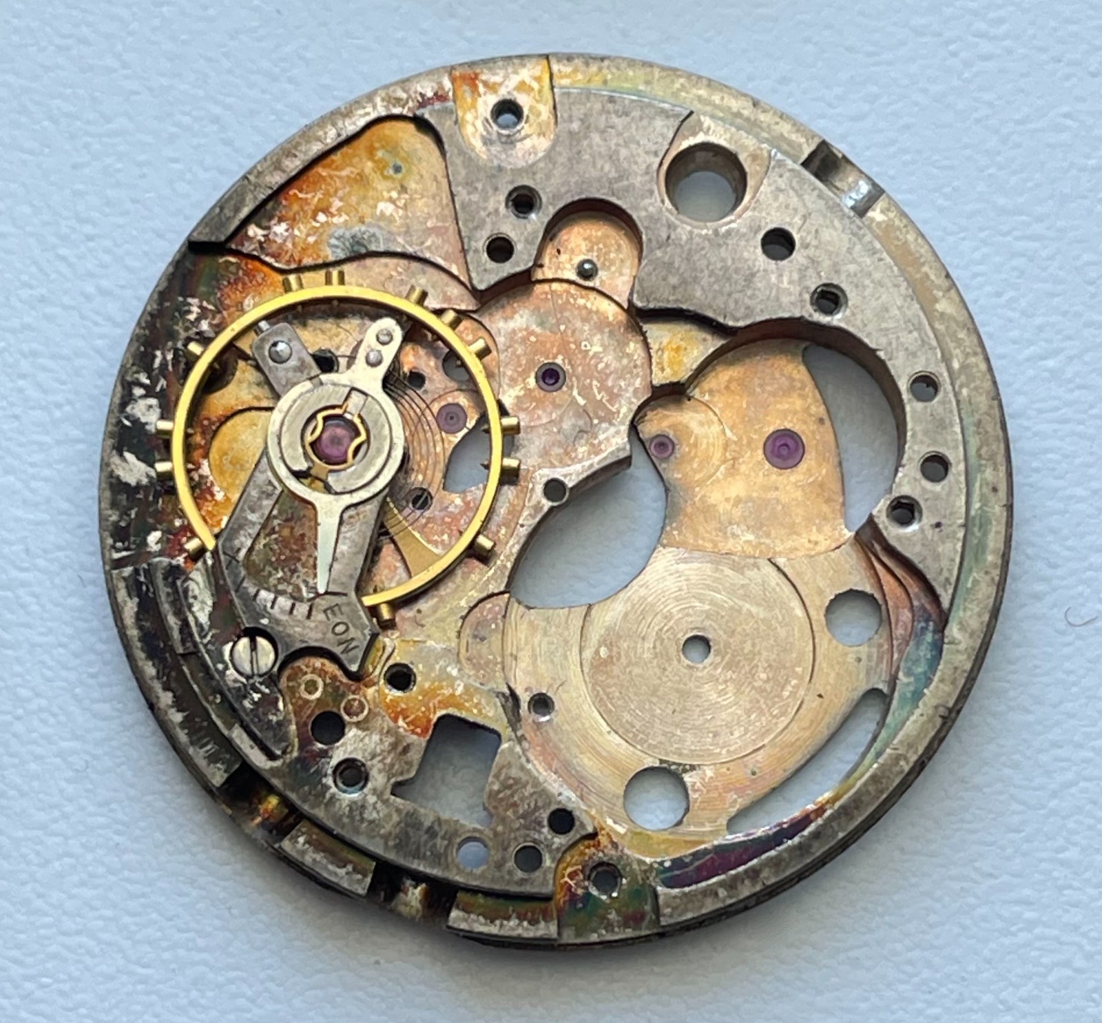 Vintage Benrus Jules Jurgensen Watch Movement ETA 2452 39 Jewels Parts Lot