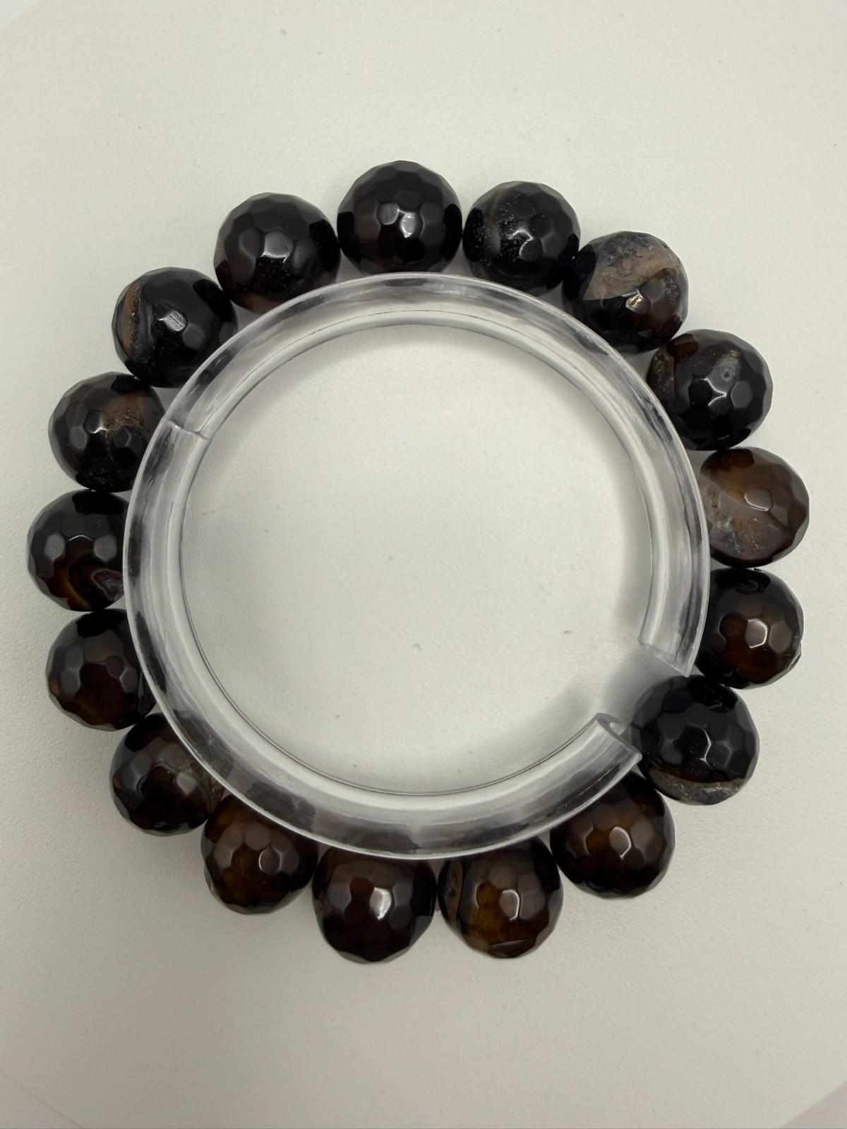 Natural Indonesian Agate Faceted – 12mm – A12-1807