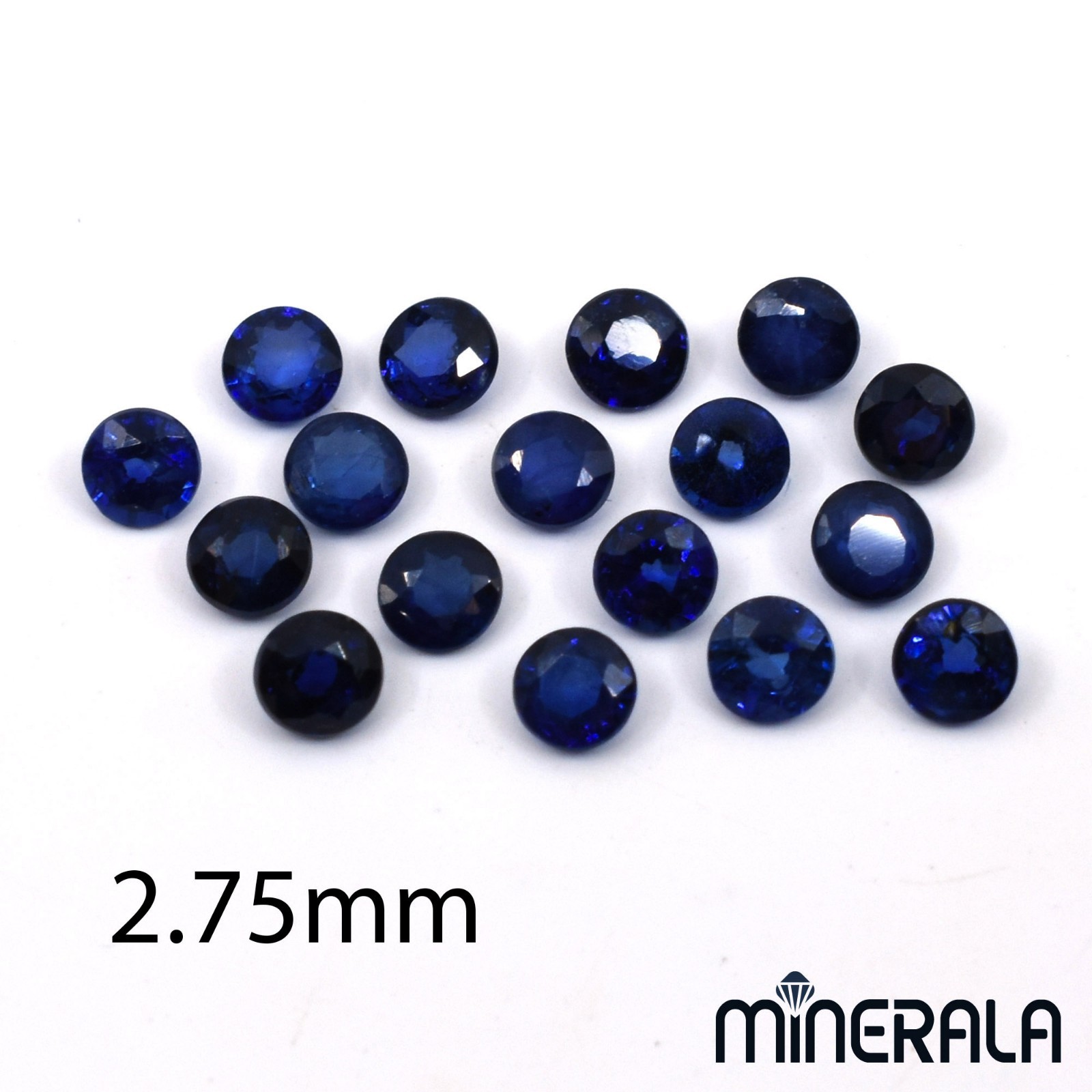 NATURAL CEYLON BLUE SAPPHIRE GEMSTONE DIFFUSED ROUND FACETED 2mm-3mm WP02819