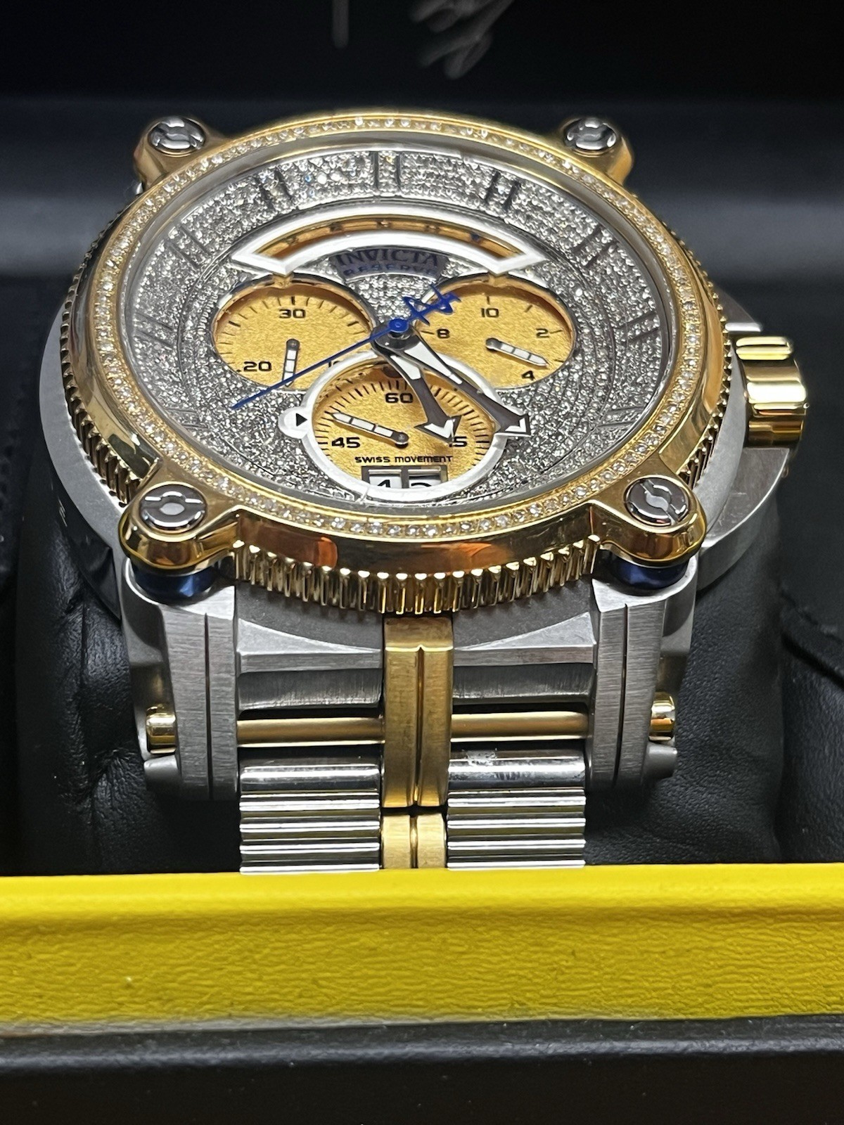 INVICTA Sea Hunter Warrior Men 1.5-1.6 CTS Diamonds 37004 56MM