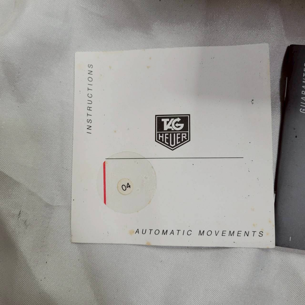 Rare Vintage TAG HEUER Watch Box F1 Formula One Leather & Booklet & Card & Outer