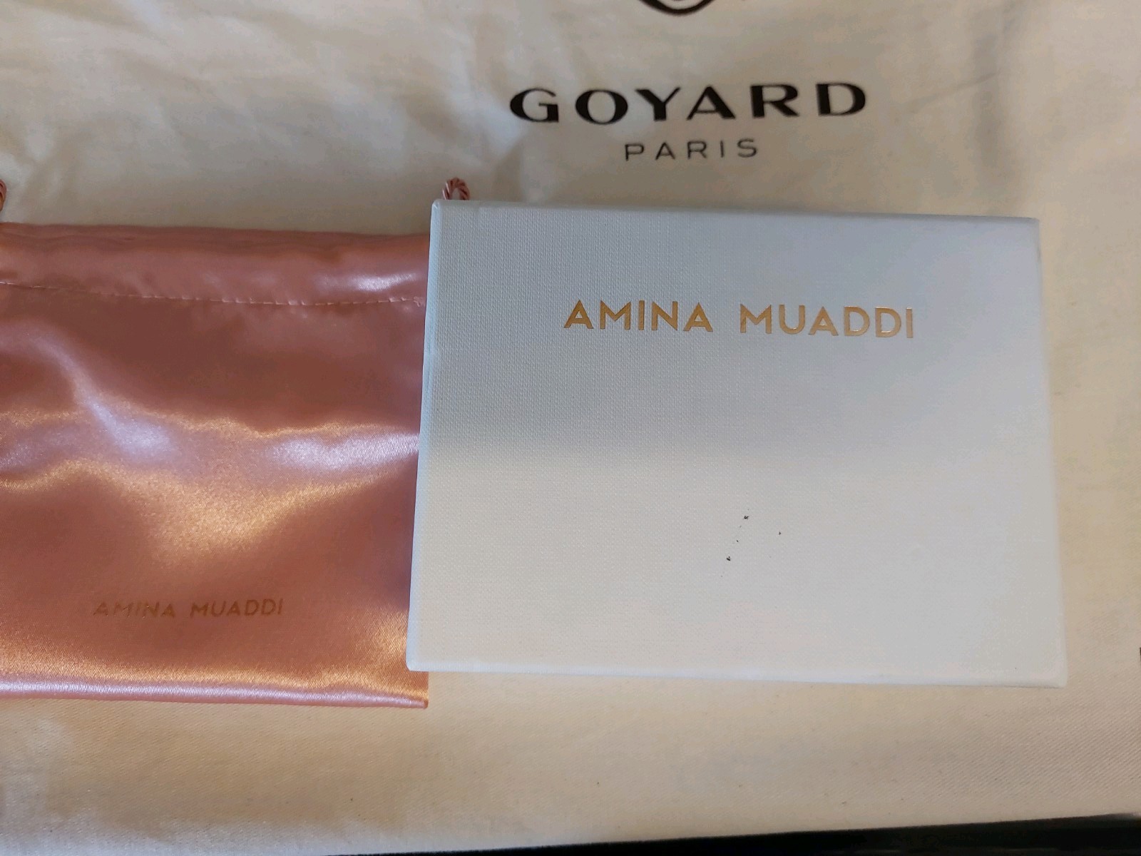 Amina Muaddi Begum Mini Earring White Crystal & Silver Base – £450 retail