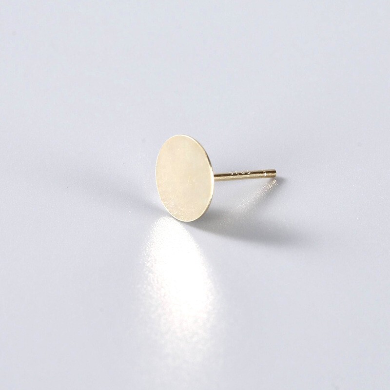 925 Sterling Silver Flat Cup End Post Earring with Back 2mm 3mm 4mm 5mm 6mm 7mm