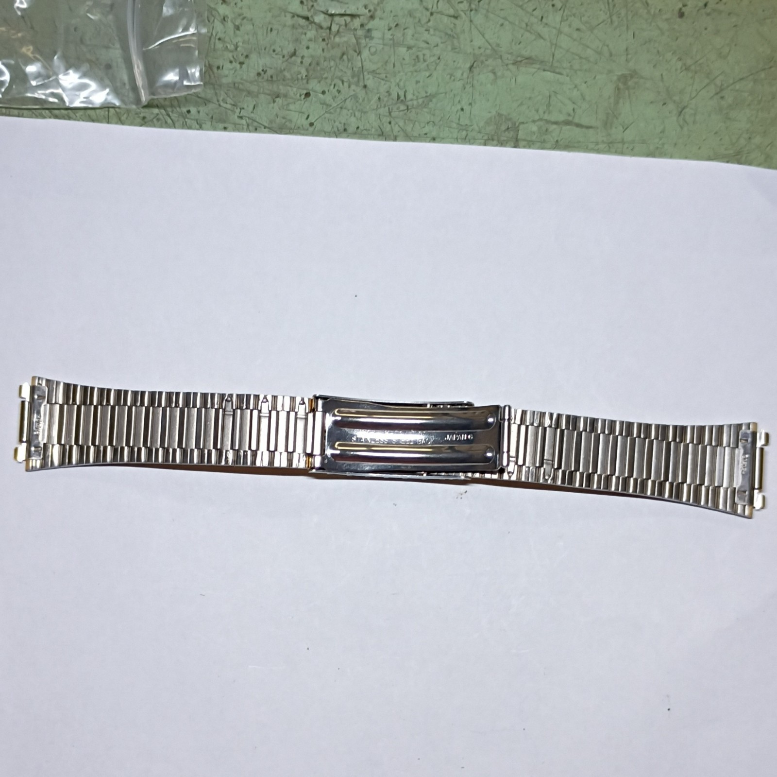 Seiko Silver/Gold Metal Bracelet Wristwatch Band w/ Fold-Over Clasp for Seiko