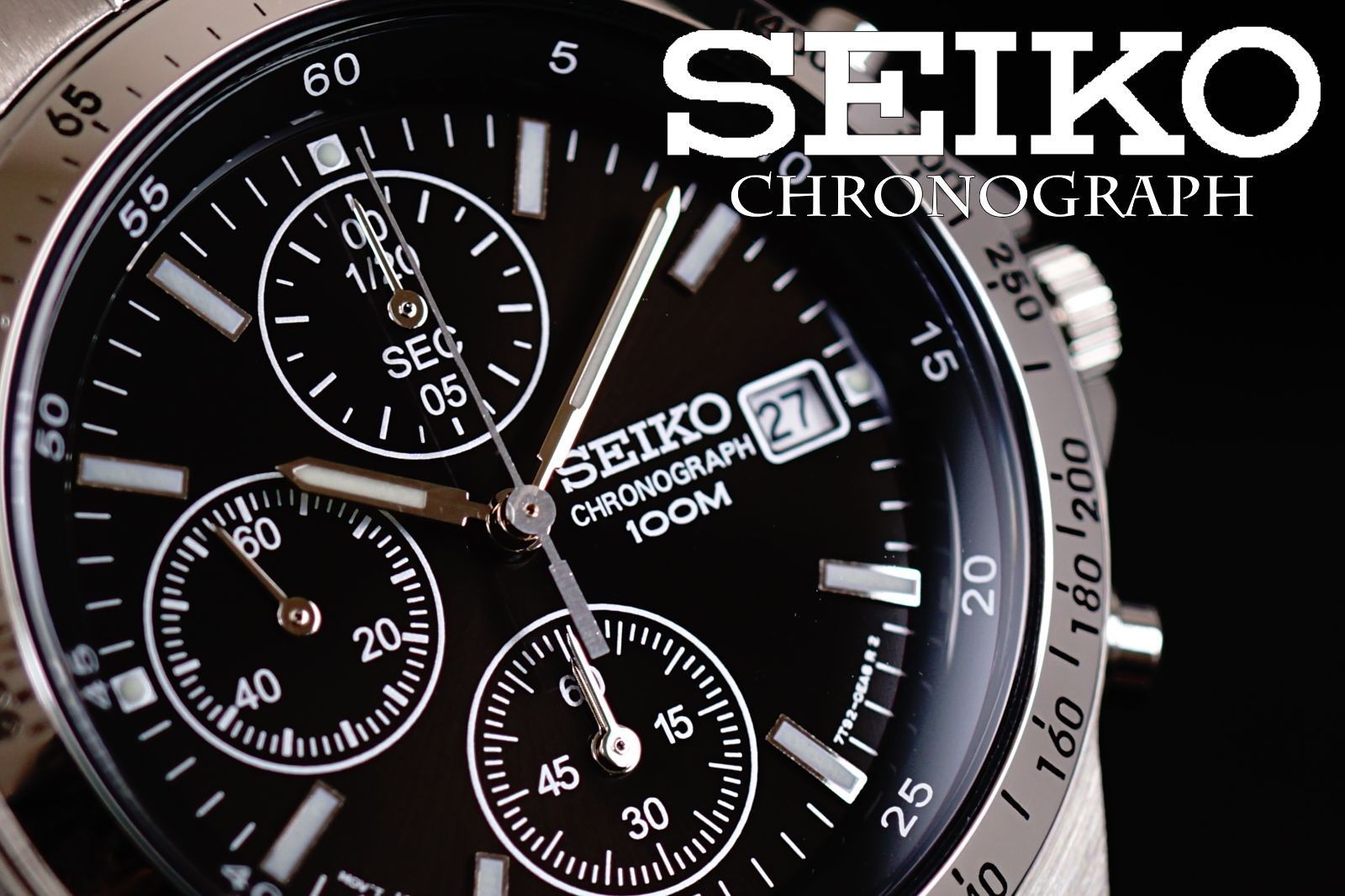 SEIKO Wristwatch Reverse Import Model Quartz Battery Operated Brand New Chronogr