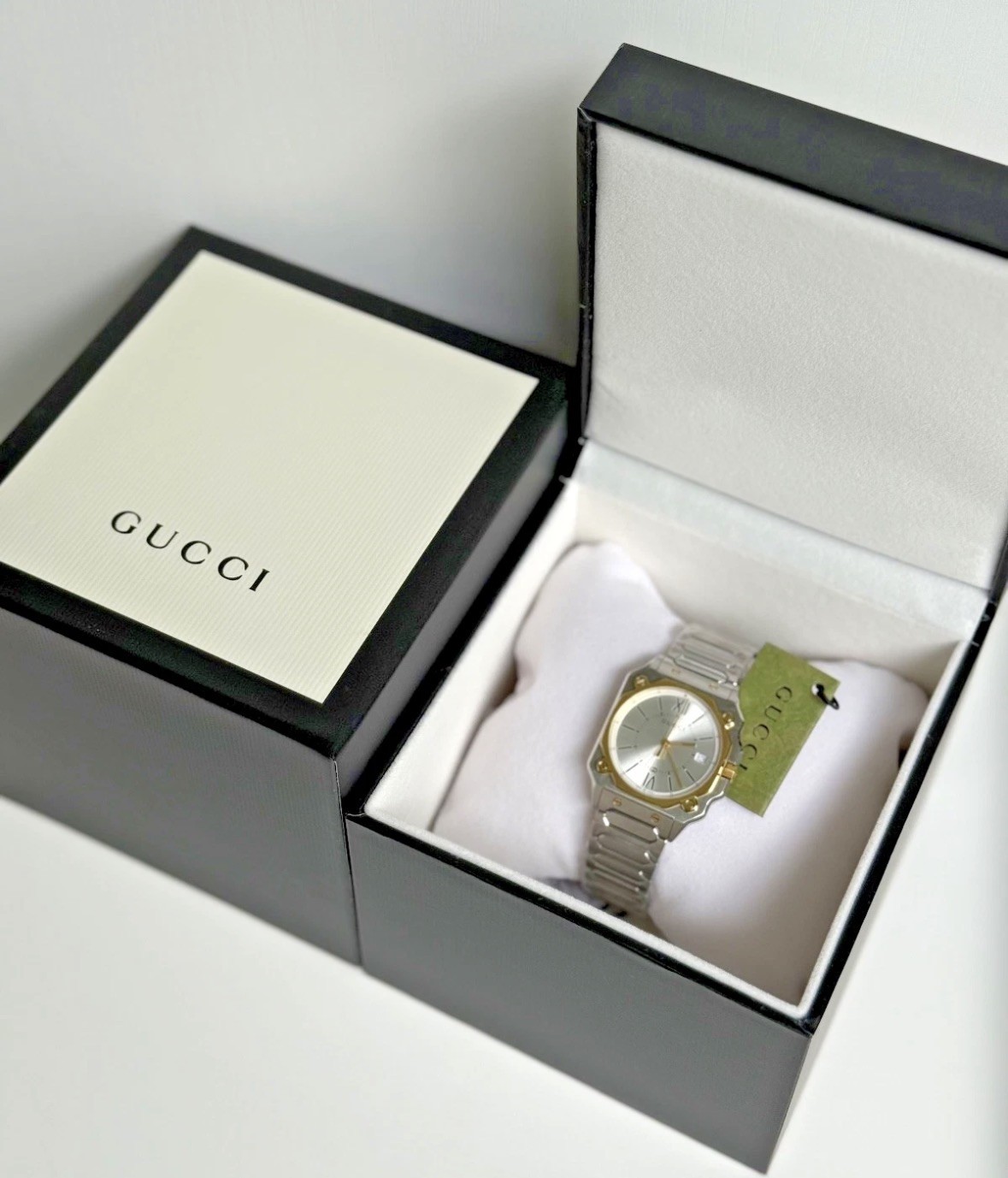 Gucci G-FLAT YA166506 Quartz Gucci Watch Square Watch Gold Watch Unisex