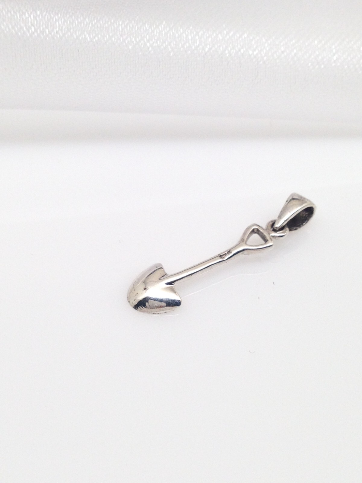 925 Sterling Silver Tiny Shovel Pendant Men Women 19mm(0.75″)/27mm1.06″