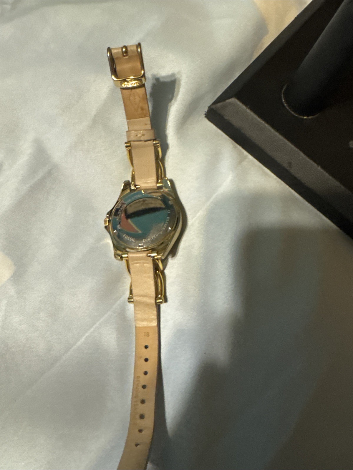 Fossil Riley Watch ES3466 Womens 38mm Day Date 24H Quartz Three Hands Need Batte