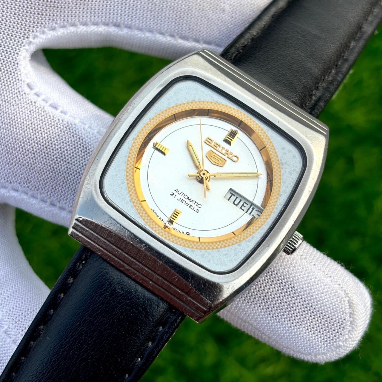 Vintage Seiko 5 Dress Formal Automatic Japan Made Men’s Watch 6319-6080