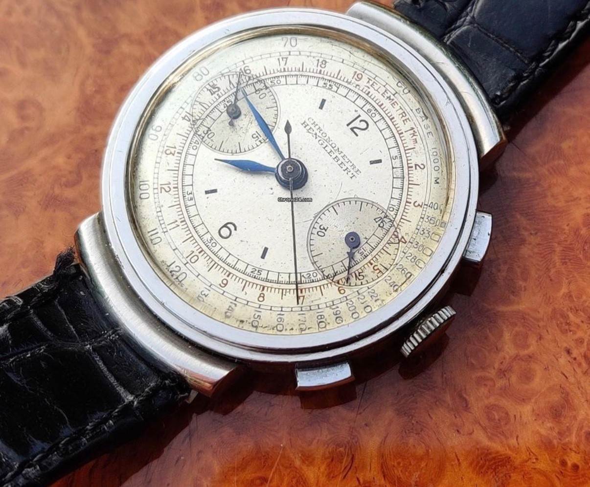 HENGLEBERT ANGELUS 215 Chronograph Good vintage condition