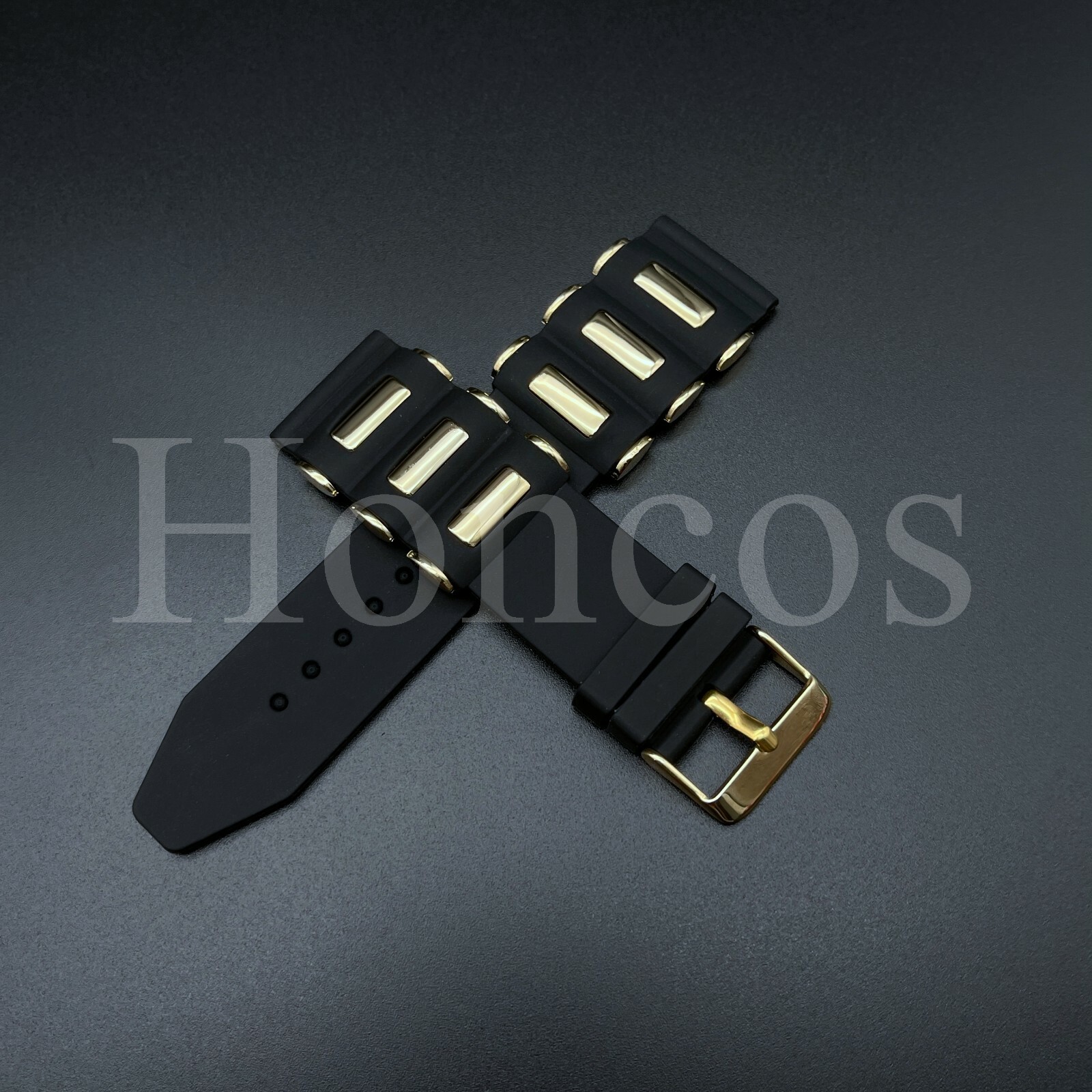 26MM RUBBER BAND STRAP FITS FOR INVICTA 1435 1436 1545 1798 1932 SEA SPIDER BLK