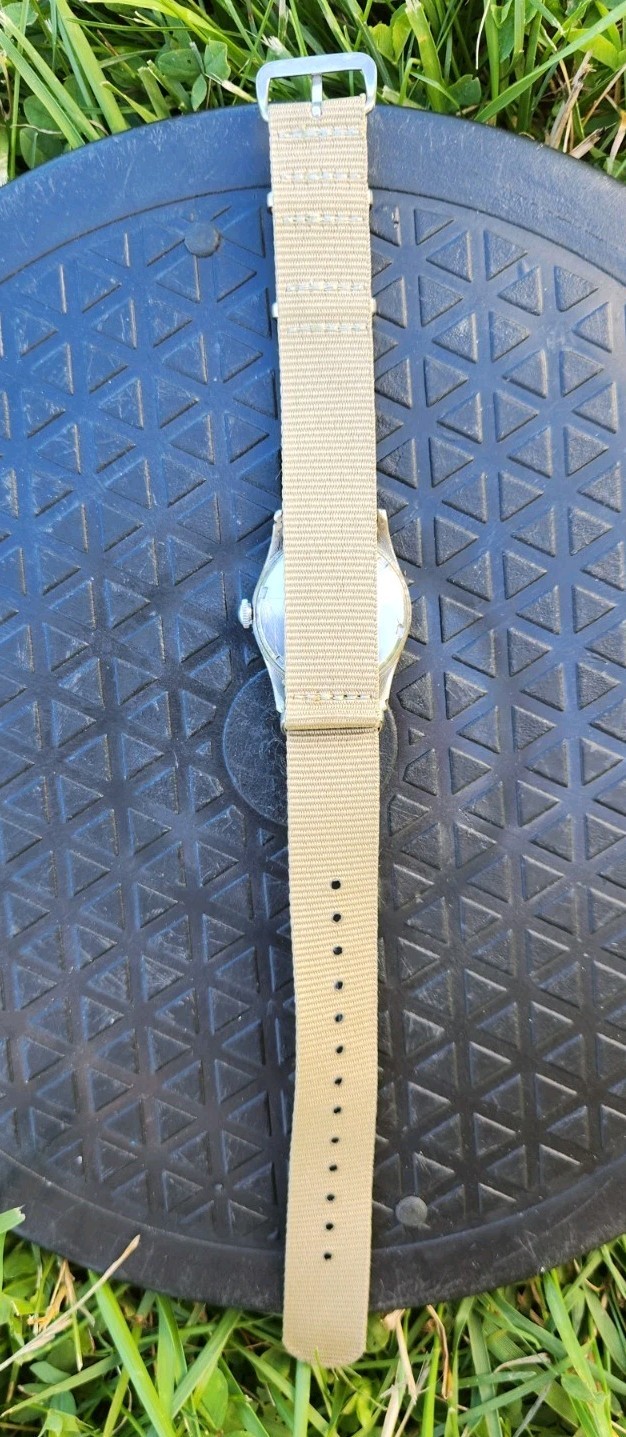 Vtg 1950’s Wyler Military Patina Dial Men’s 32mm Watch ETA 1080 Mechanical 17J!!