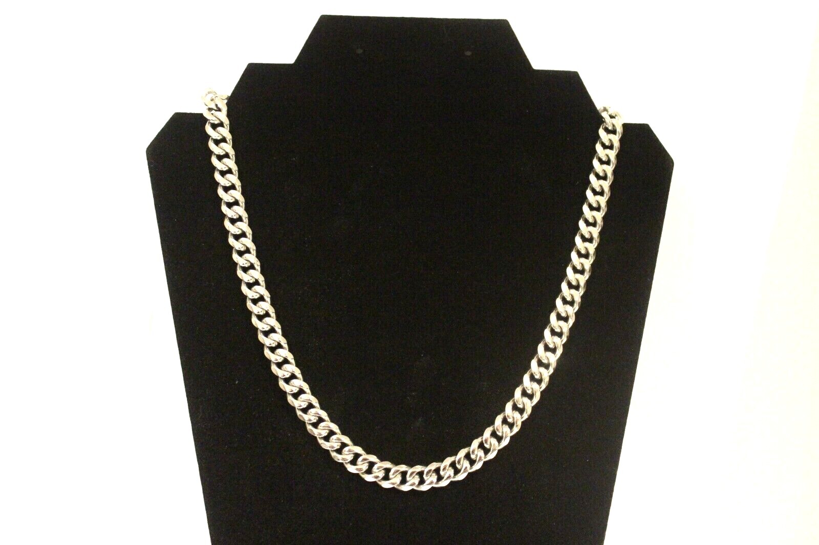 9 mm Cuban Link Chain Necklace Silver Plated SS Various Length Miami Hip Hop A