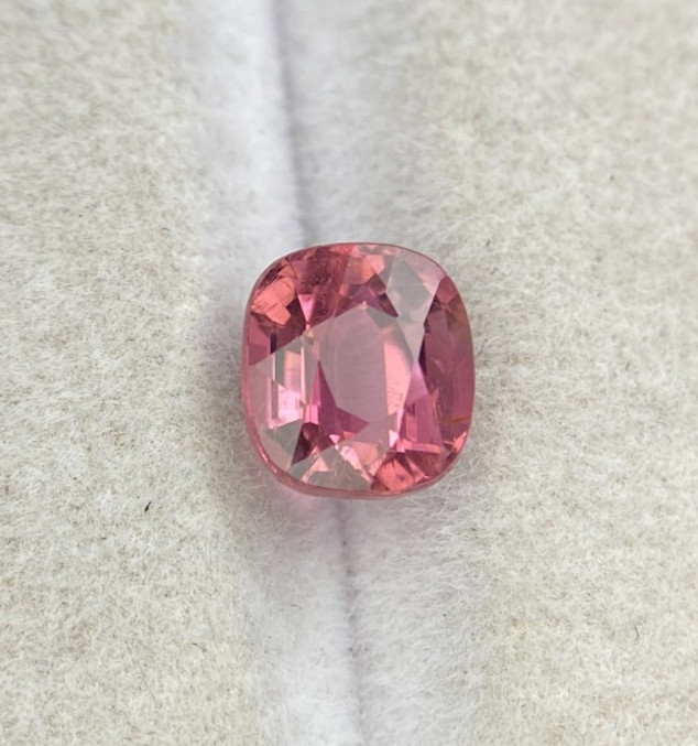 Certified Amazing Natural Tourmaline Square Cushion Cut 1.66 Carat Eye Clean