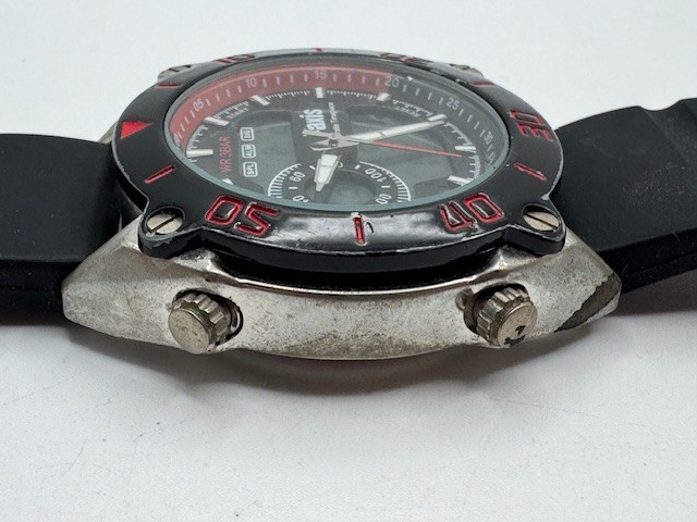 Men’s J-AXIS BG1046 Ana+Digi Quartz Sport Watch New Battery
