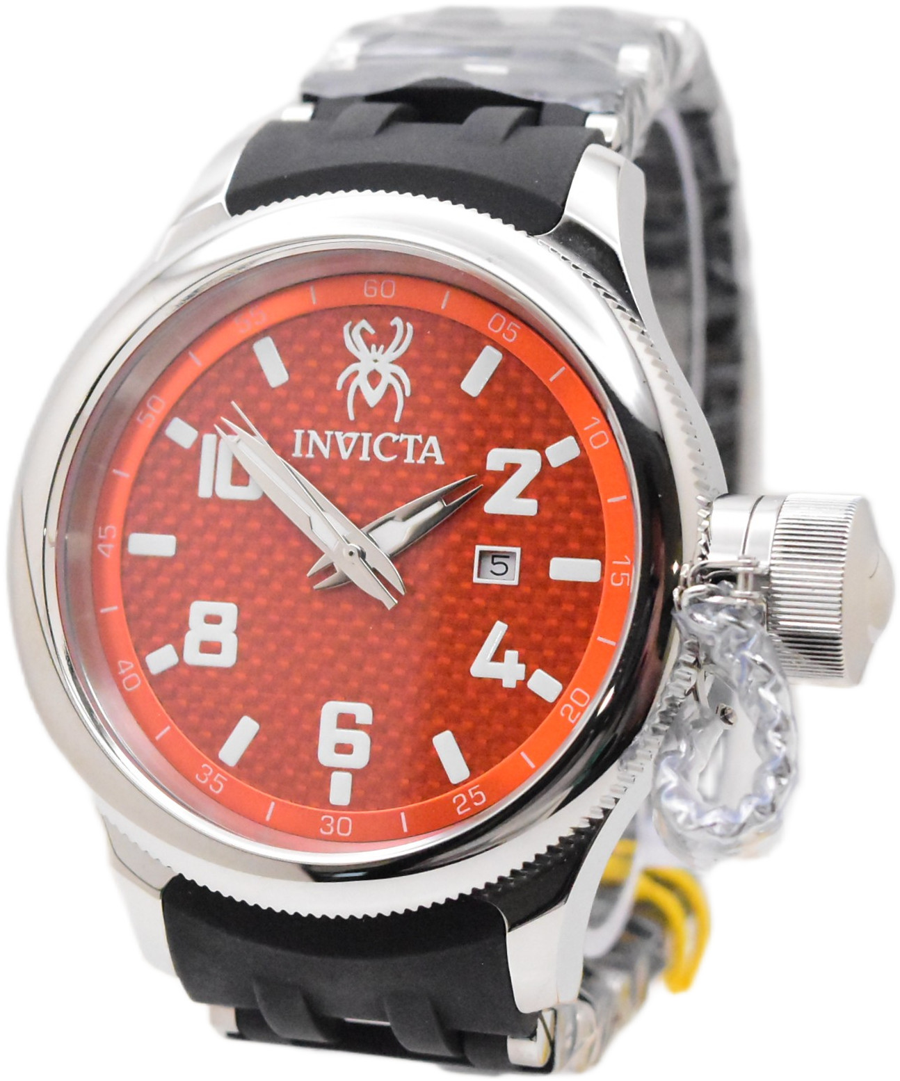 Invicta Russian Diver Sea Spider Men’s 52mm Orange Dial Swiss Quartz Watch 36978