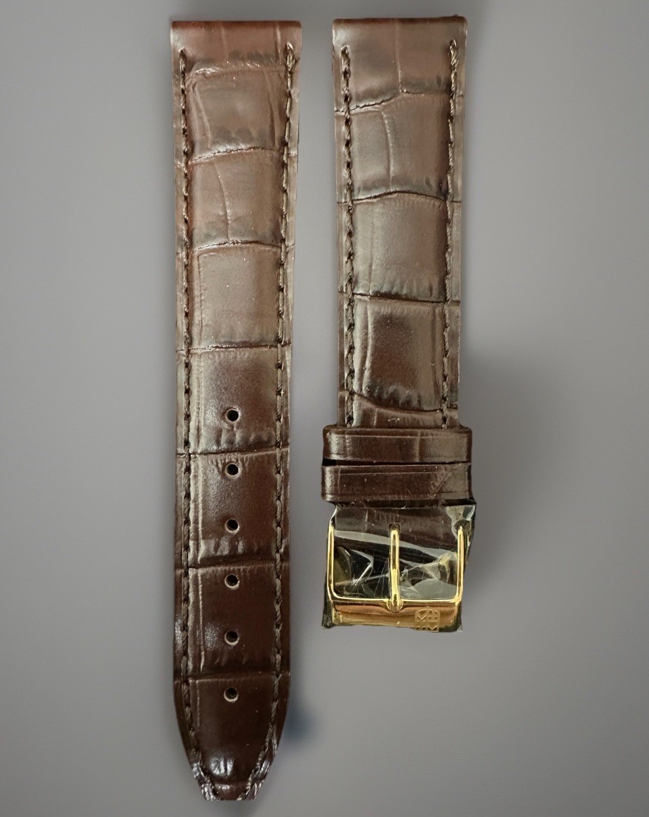 Fredrique Constant Brown Crocodile Style Leather Strap 20MM