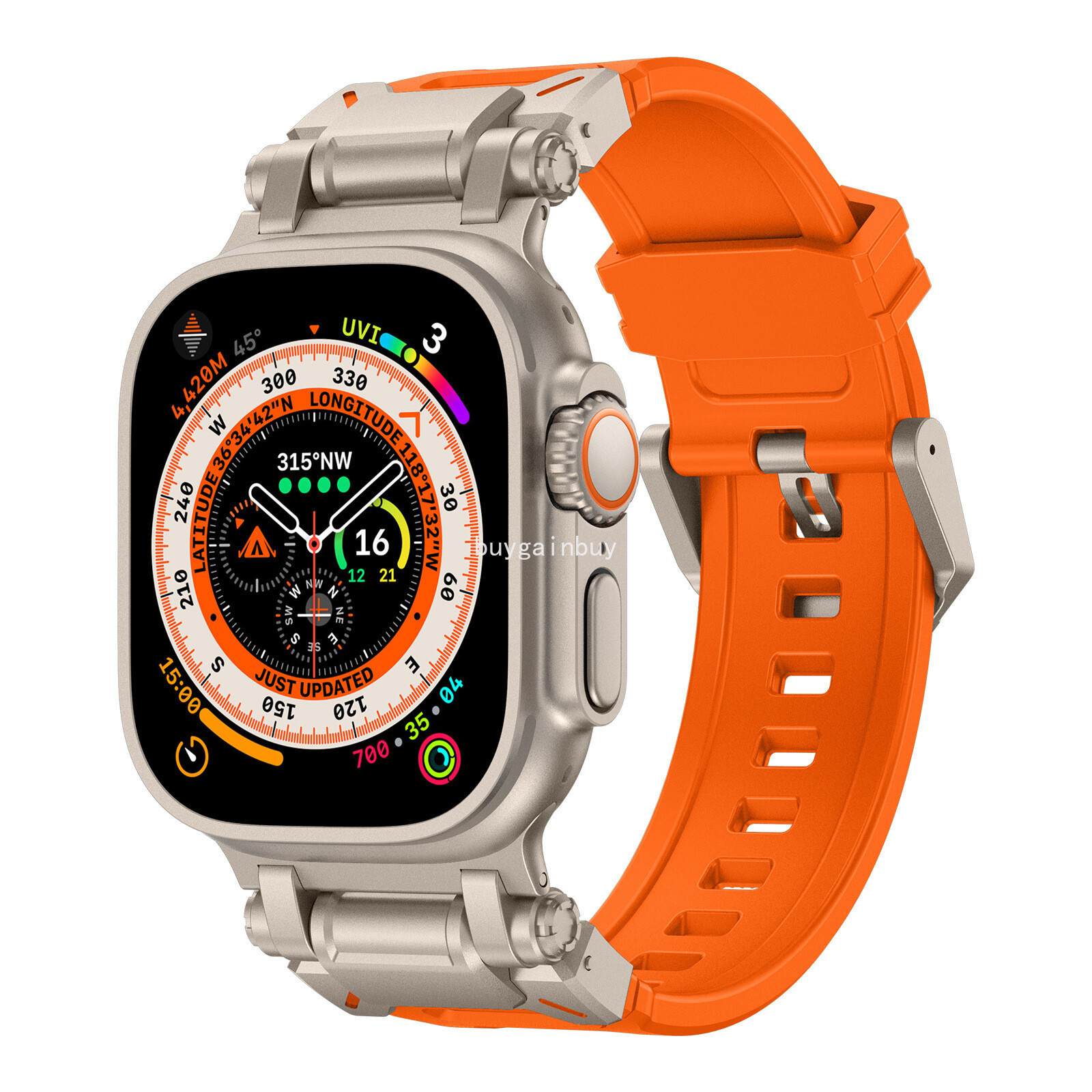 Metal+Silicone Band Strap For Apple Watch Series 11 10 9 8 7 6 5 4 SE Ultra 3 2