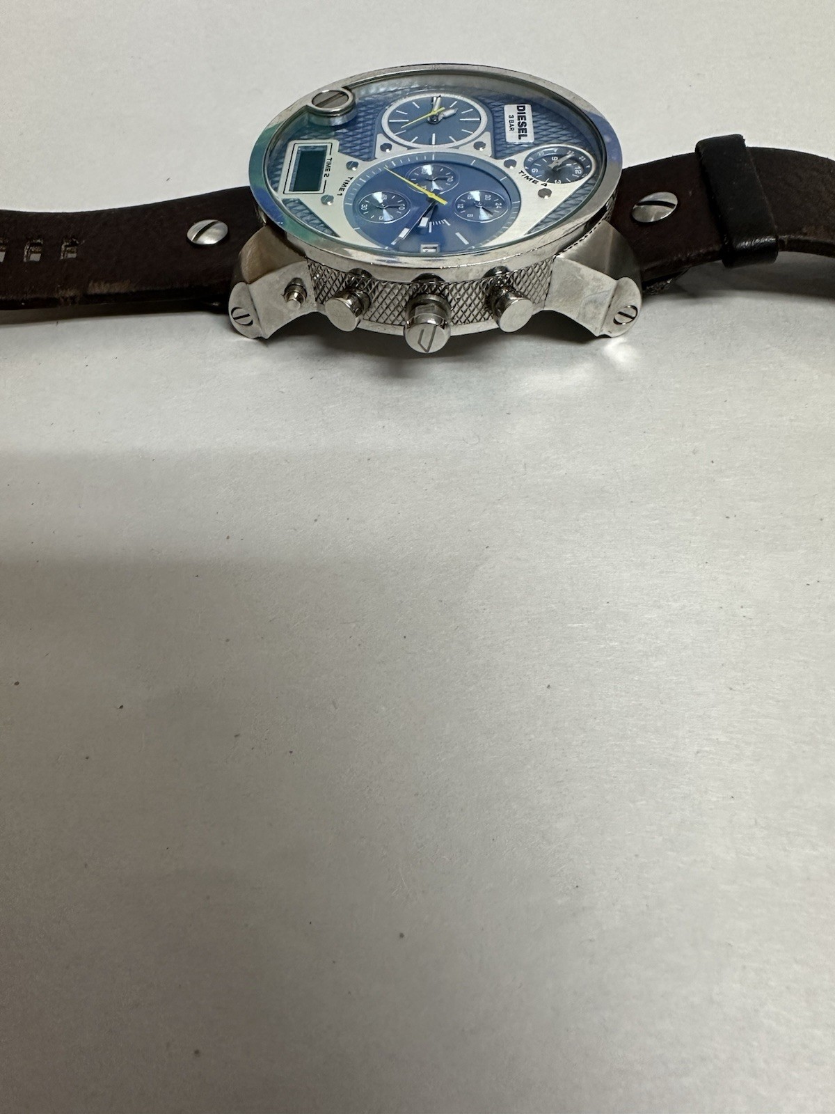DIESEL DZ-7322 Mr. Daddy 3 Bar Chronograph Blue Dial Men’s Watch (NEEDS BATTERY)