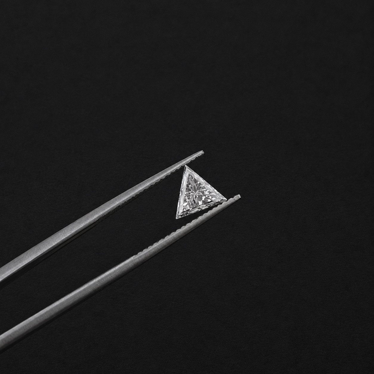 3x3mm Triangle D color Lab grown Diamond IF Clarity GIE Certified Loose Gemstone